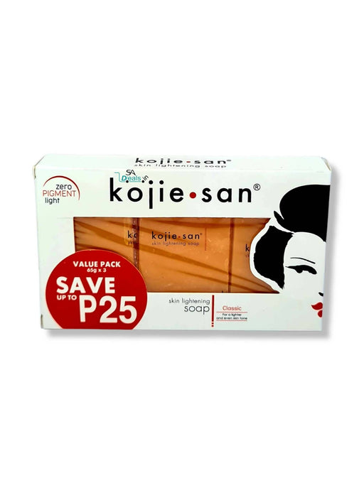 Kojie San Skin Lightning Soap 65gx3 (Pack Of 3, 65g Each) Soap SA Deals 