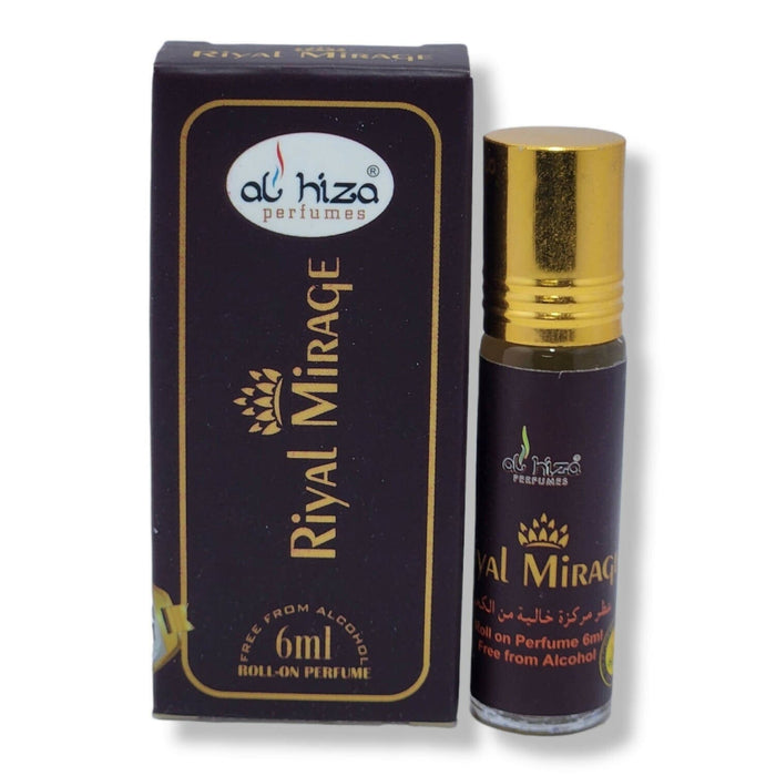 Al hiza perfumes Riyal Mirage Roll-on Perfume Free From Alcohol 6ml (Pack of 6) Perfume SA Deals 