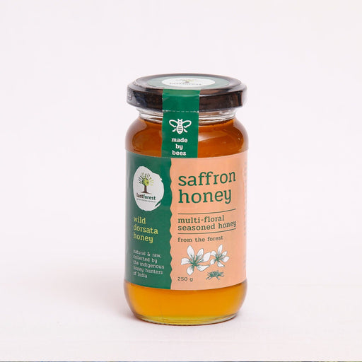 Last Forest Saffron Spiced Wild Honey 250gms Honey Ecosattvastore 