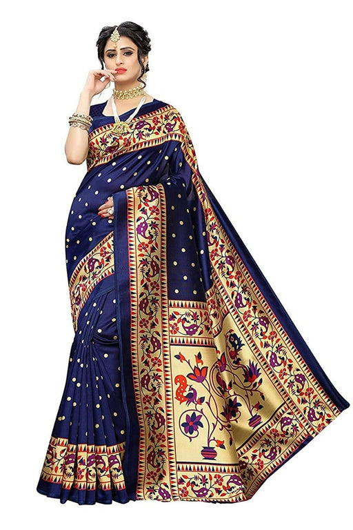 SVB Saree Blue Colour Art Silk Printed Saree Saree SVB Sarees 