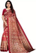 SVB Saree Red Colour Art Silk Printed Saree Saree SVB Sarees 