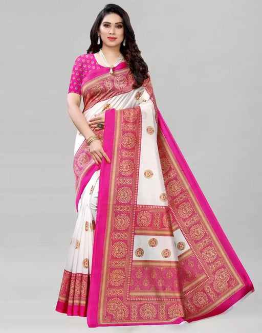 SVB Saree Pink Colour Art Silk Saree Saree SVB Sarees 