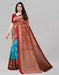 SVB Saree Blue And Maroon Art Silk Saree Saree SVB Sarees 