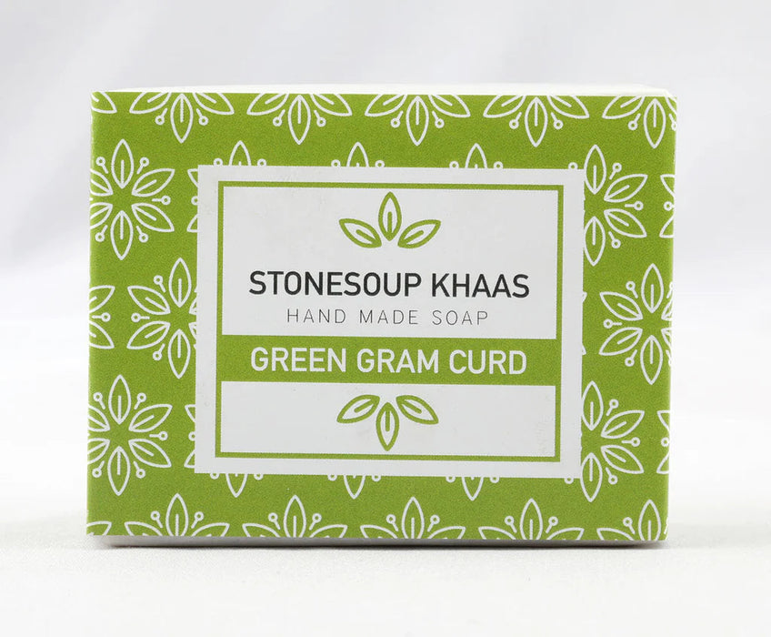 Stonesoup Khaas Soap: Green Gram Curd 100g Skin Care Stone Soup 
