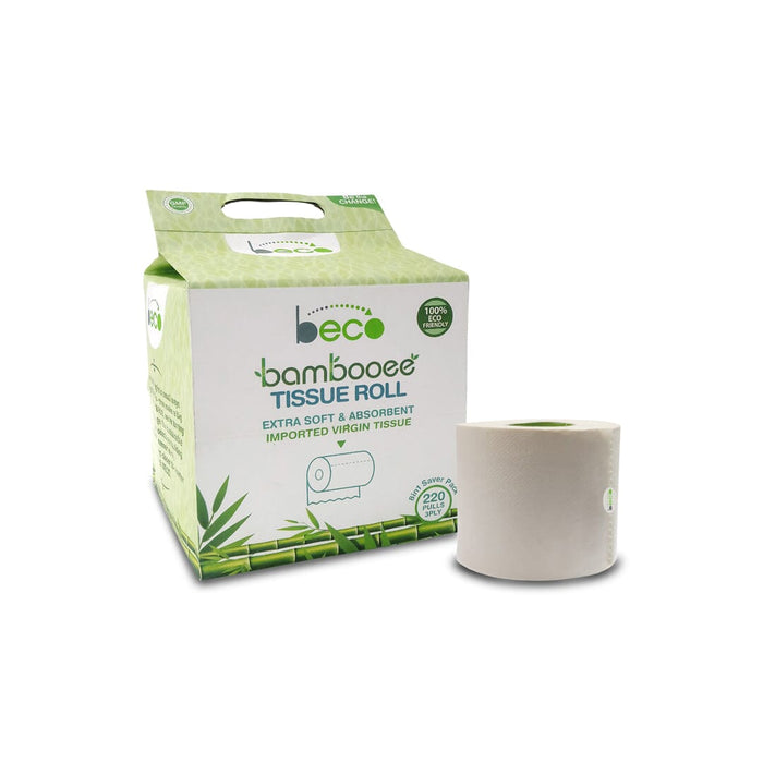 Beco Bambooee Tissue Roll (3 Ply) - 220 Pulls - 8in1 (Value Pack) Tissue Roll Ecosattva 