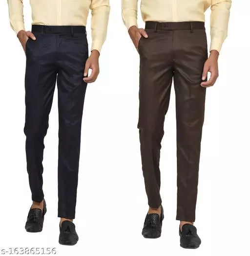 Mens Formal Trousers Pack of Two Apparel & Accessories Haul Chic 