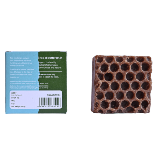 Last Forest Artisanal, Handmade Beeswax Honeycomb Soap 100gms Vanilla Skin Care Ecosattvastore 