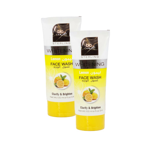 Bio Luxe Whitening Lemon Face Wash - 100ml (Pack Of 2) Face Wash Health And Beauty 