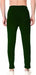Regular Fit Men Dark Green Lycra Blend Trousers Clothing Vantar 