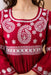 ILYANA Women Embroidered Viscose Rayon Flared Red Kurta Apparel & Accessories ILYANA 