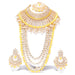 Yellow colour bridal kundan necklace jewellery set for women Swarajshop 